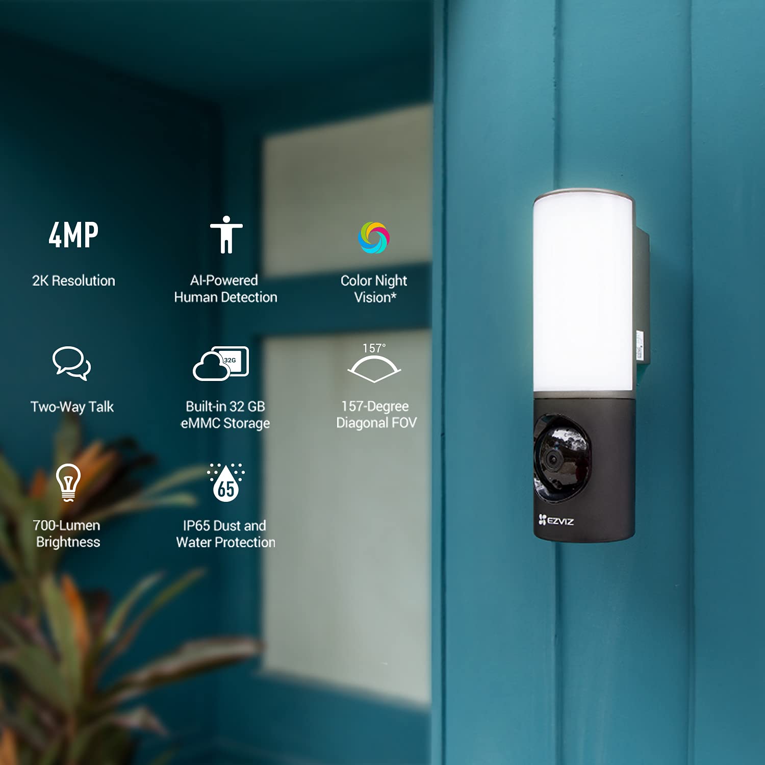 ezviz-lc3-cam-ra-surveillance-wifi-ext-rieure-4mp-avec-clairage-700-lumens image 2