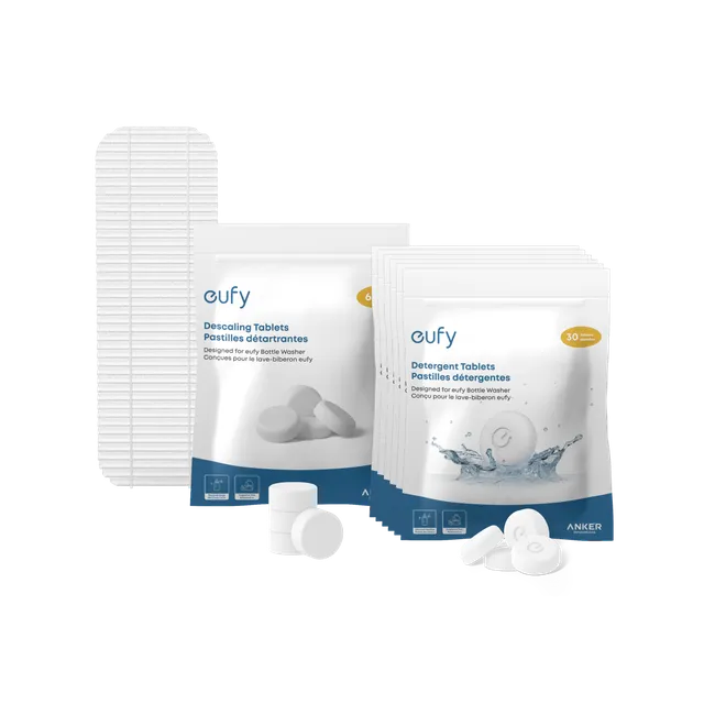 eufy-kit-nettoyage-6-mois-pour-lave-biberons-180-pastilles-d-tartrant-filtre image 1