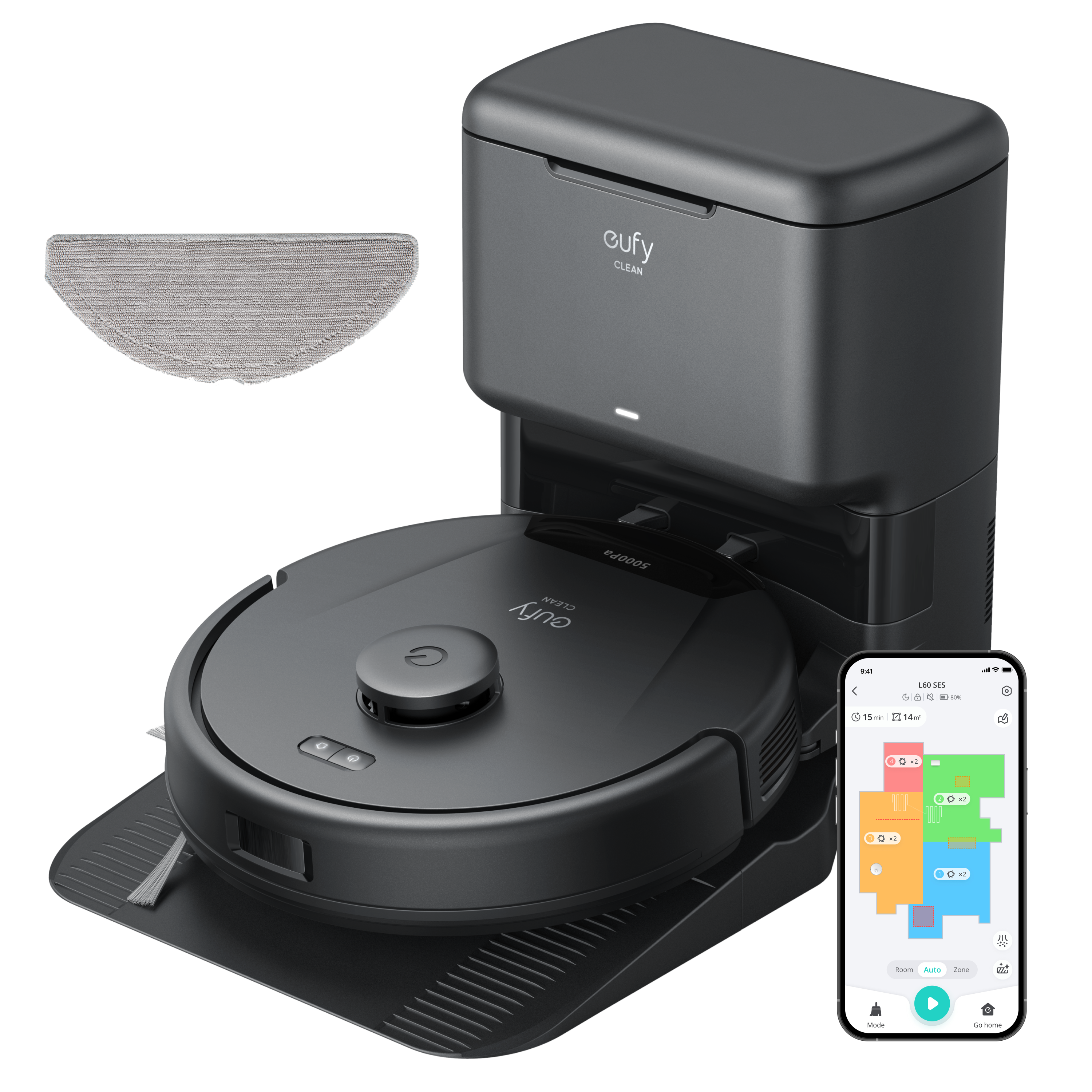 eufy-l60-hybrid-robot-vacuum-avec-station-auto-vidage image 1