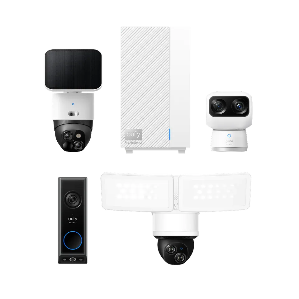 eufy-dual-camera-bundle-homebase-professional-s1-solocam-s340-indoorcam-s350-flo image 1