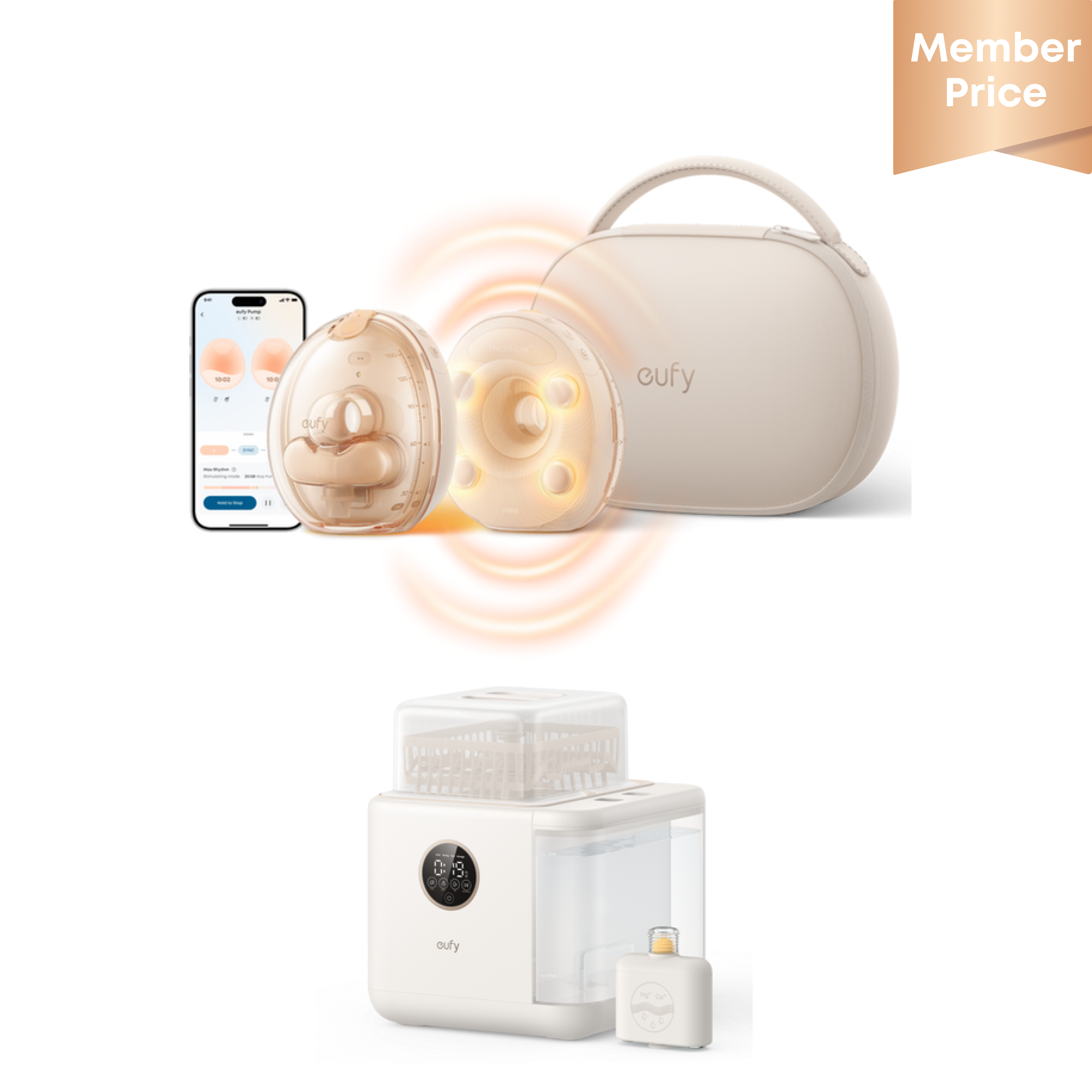eufy-s2-pro-tire-lait-lectrique-chauffant-s1-pro-lave-biberon-et-st-rilisateur image 1