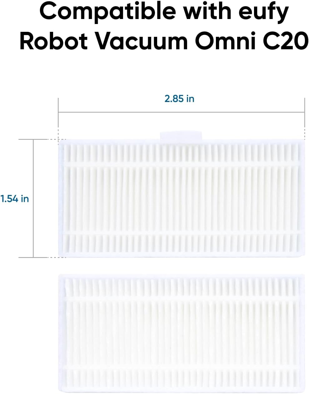eufy-lot-de-2-filtres-de-rechange-lavables-pour-robot-omni-c20 image 2