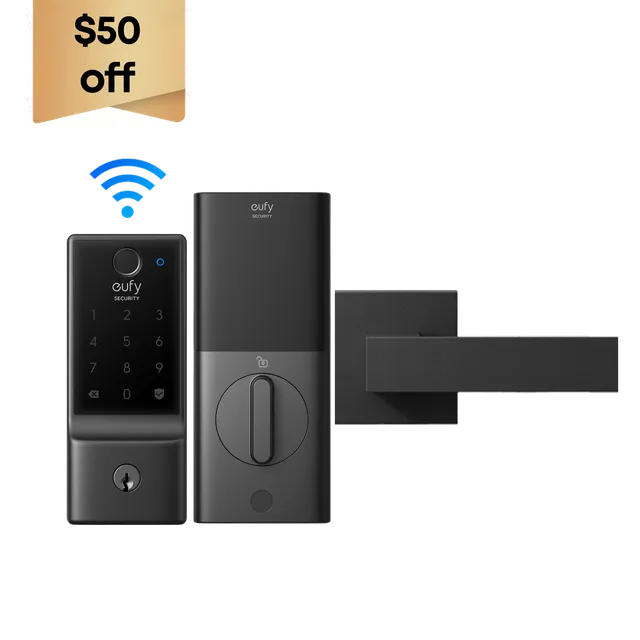 eufy-smart-lock-c220-avec-poign-e-de-porte-serrure-connect-e-biom-trique image 1