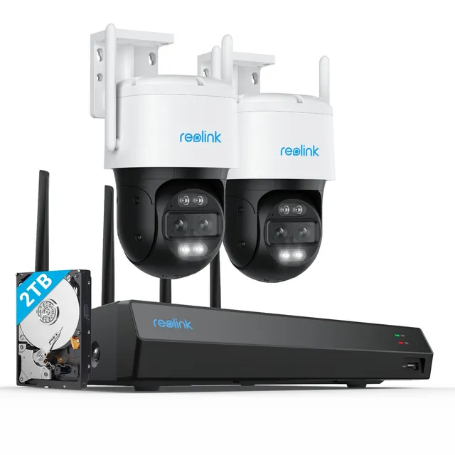 reolink-rlk12-800wtm2-kit-4k-ptz-wi-fi-6-8mp-suivi-auto-360-nvr-12ch-2-to image 1