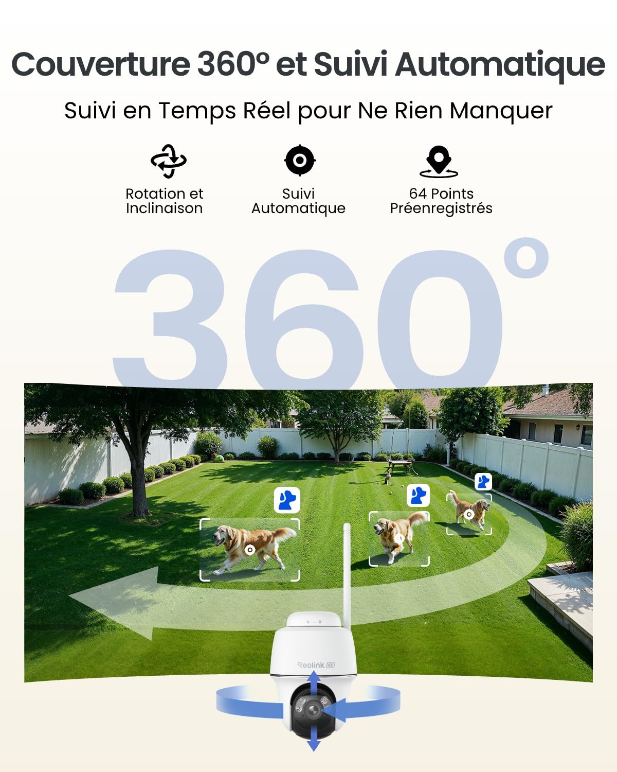 reolink-argus-pt-ultra-cam-ra-ext-rieure-sans-fil-4k-wi-fi-6-suivi-auto image 3