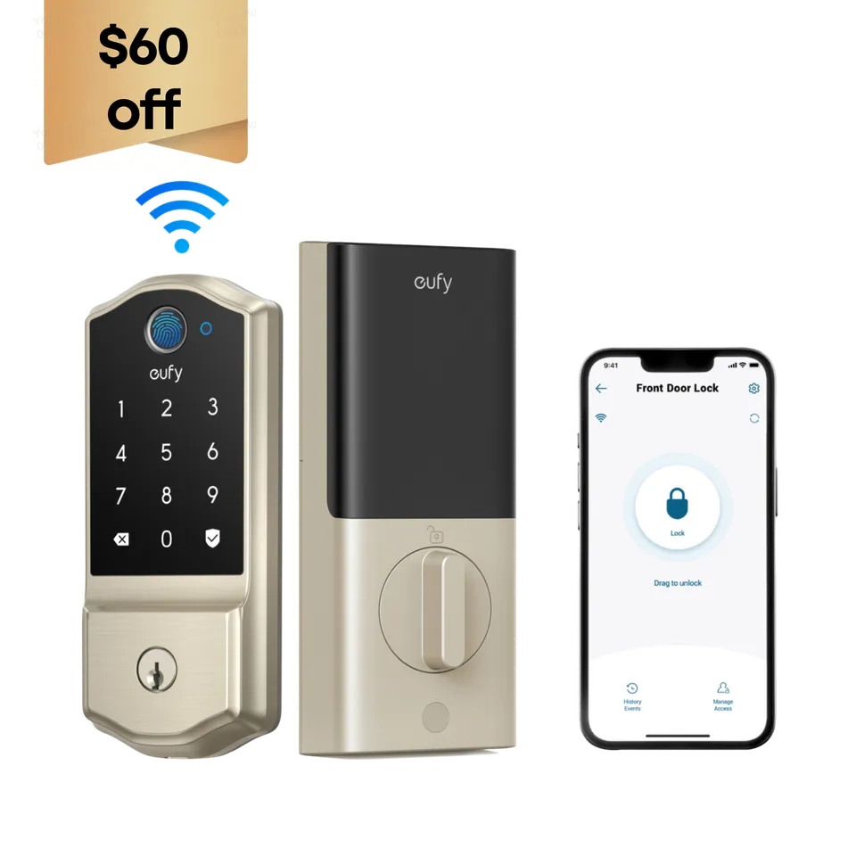 eufy-smart-lock-c220-serrure-connect-e-empreinte-digitale-nickel image 1