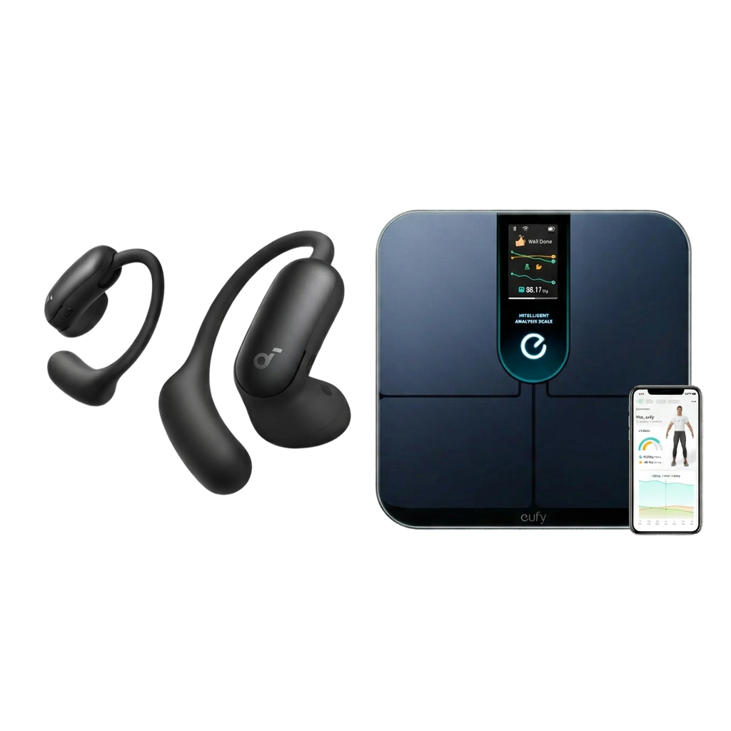 eufy-smart-scale-p3-soundcore-aerofit-2-pro-balance-connect-e-et-couteurs image 1