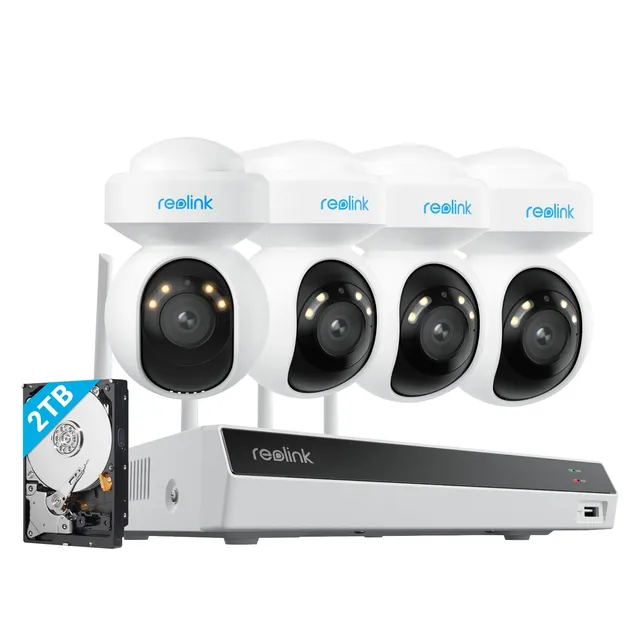 reolink-rlc-series-kit-4k-wi-fi-6-4-cam-ras-ext-rieures-avec-nvr-2-to-et-d-tecti image 1