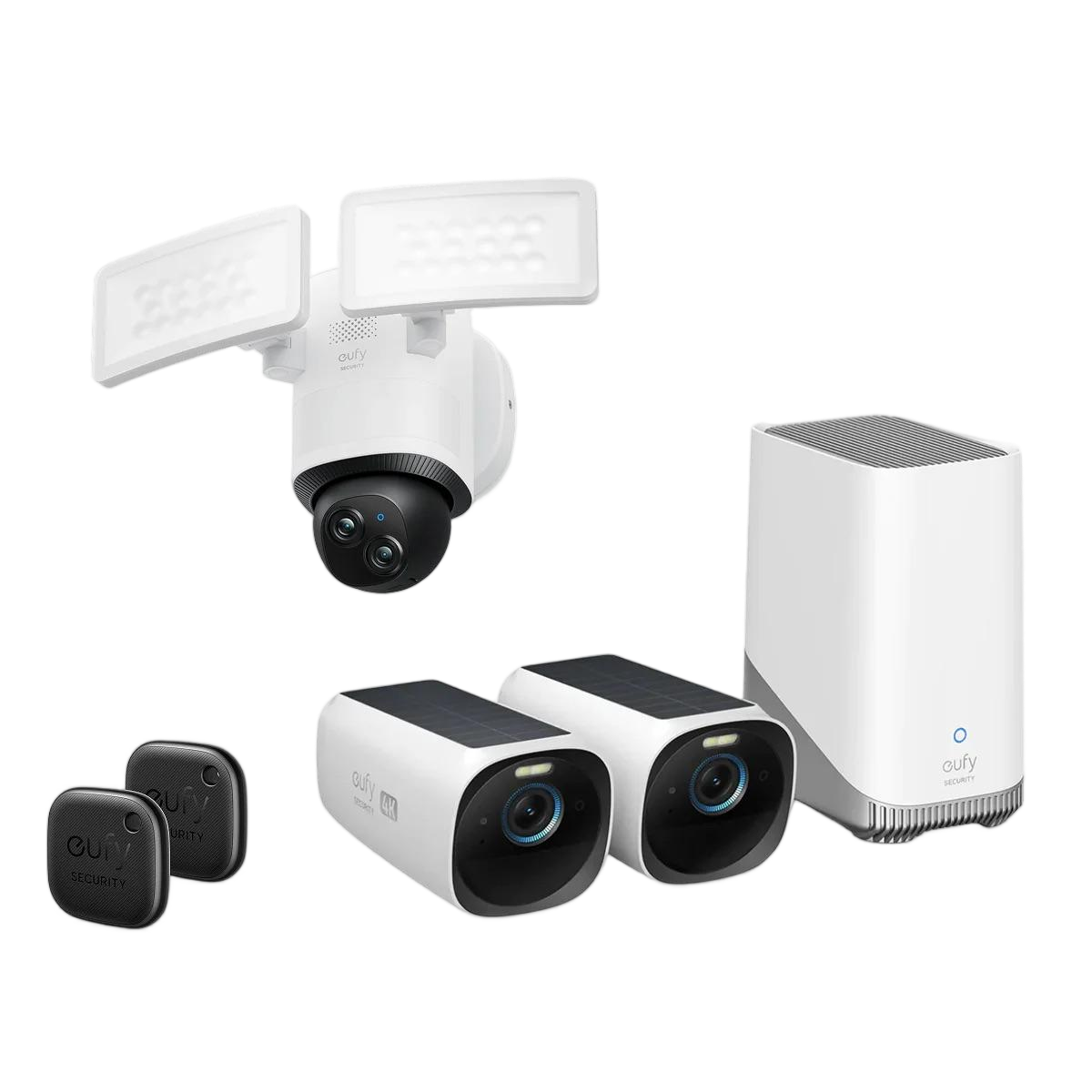 eufy-security-cam-ra-avec-projecteur-e340-eufycam-s330-2x-smarttrack-link image 1