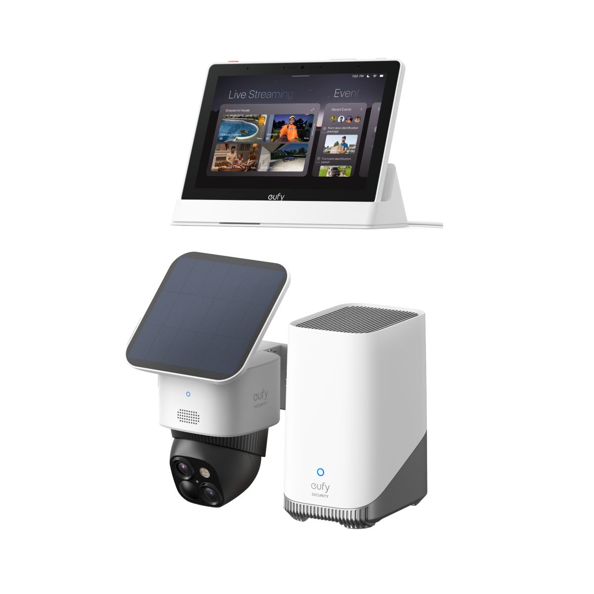 eufy-eufycam-solo-s340-homebase-3-smart-display-e10-kit-vid-osurveillance-solair image 1