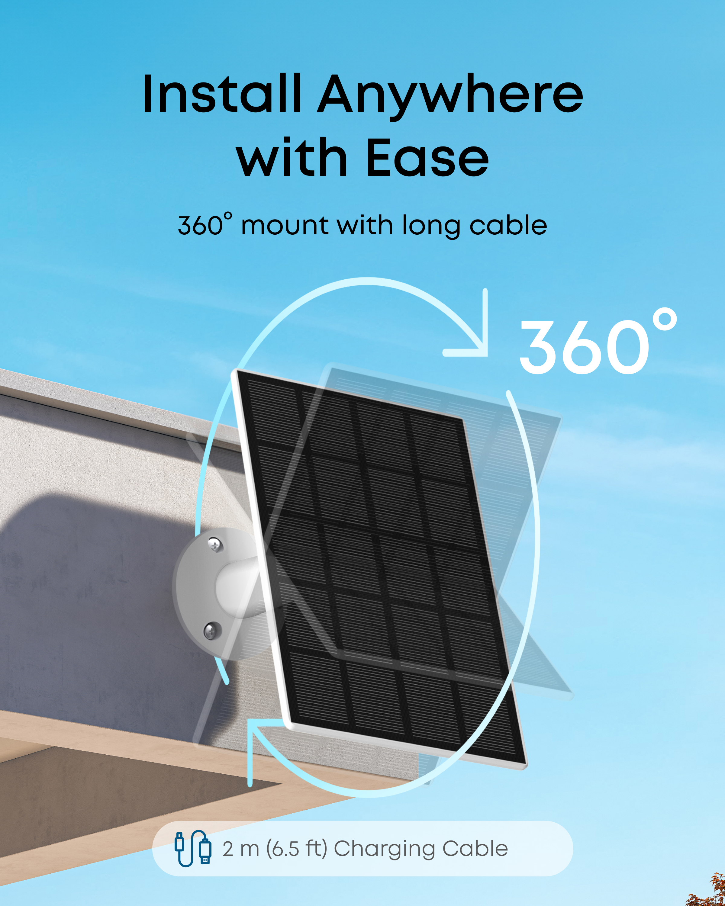 eufy-solar-panel-c10-3w-panneau-solaire-usb-c-pour-eufycam-c35-c37-ip65 image 6