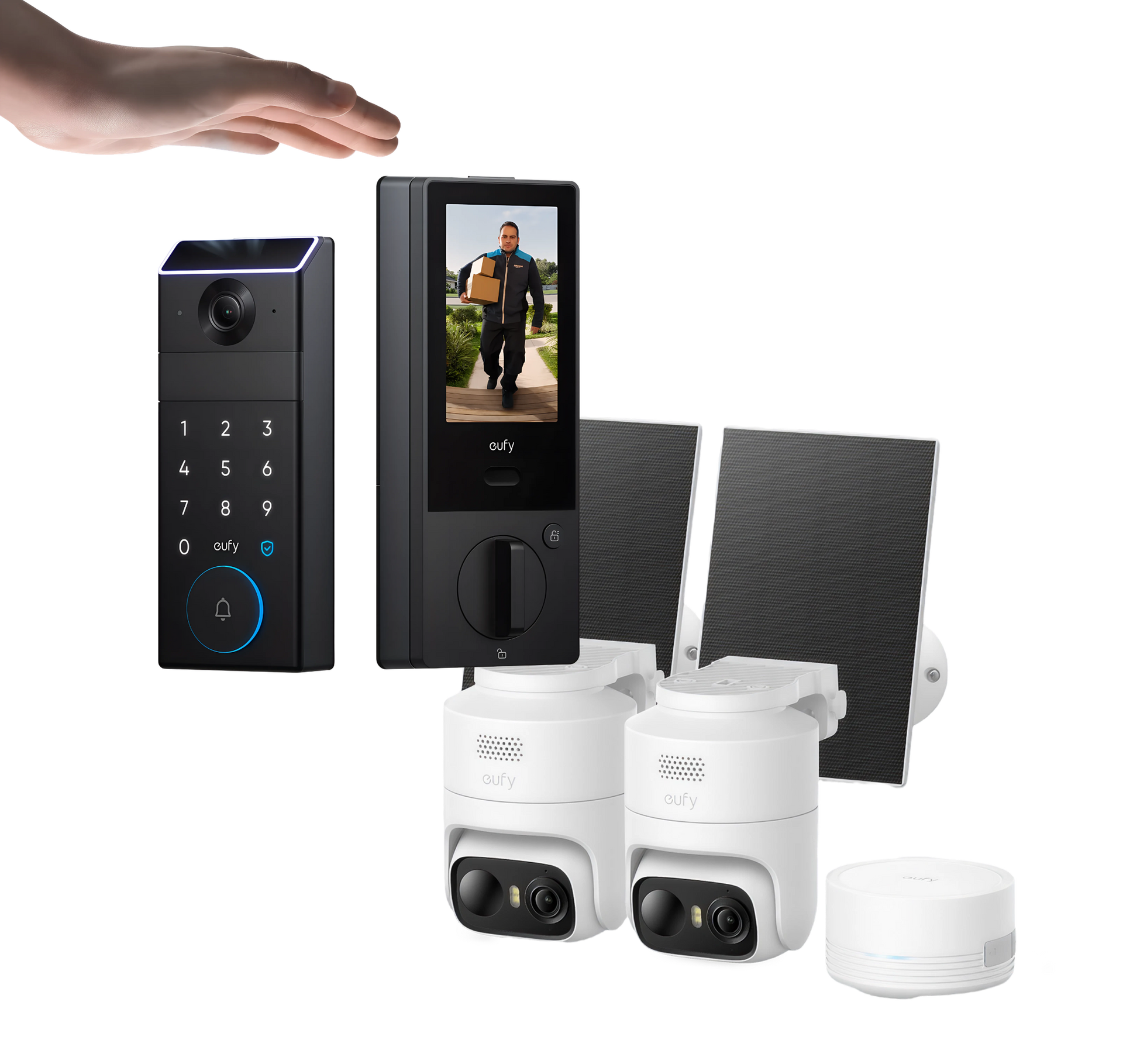 eufy-eufycam-c37-kit-2-cam-ras-cam-ra-ext-rieure-360-avec-suivi-ia-et-panneau-so image 3
