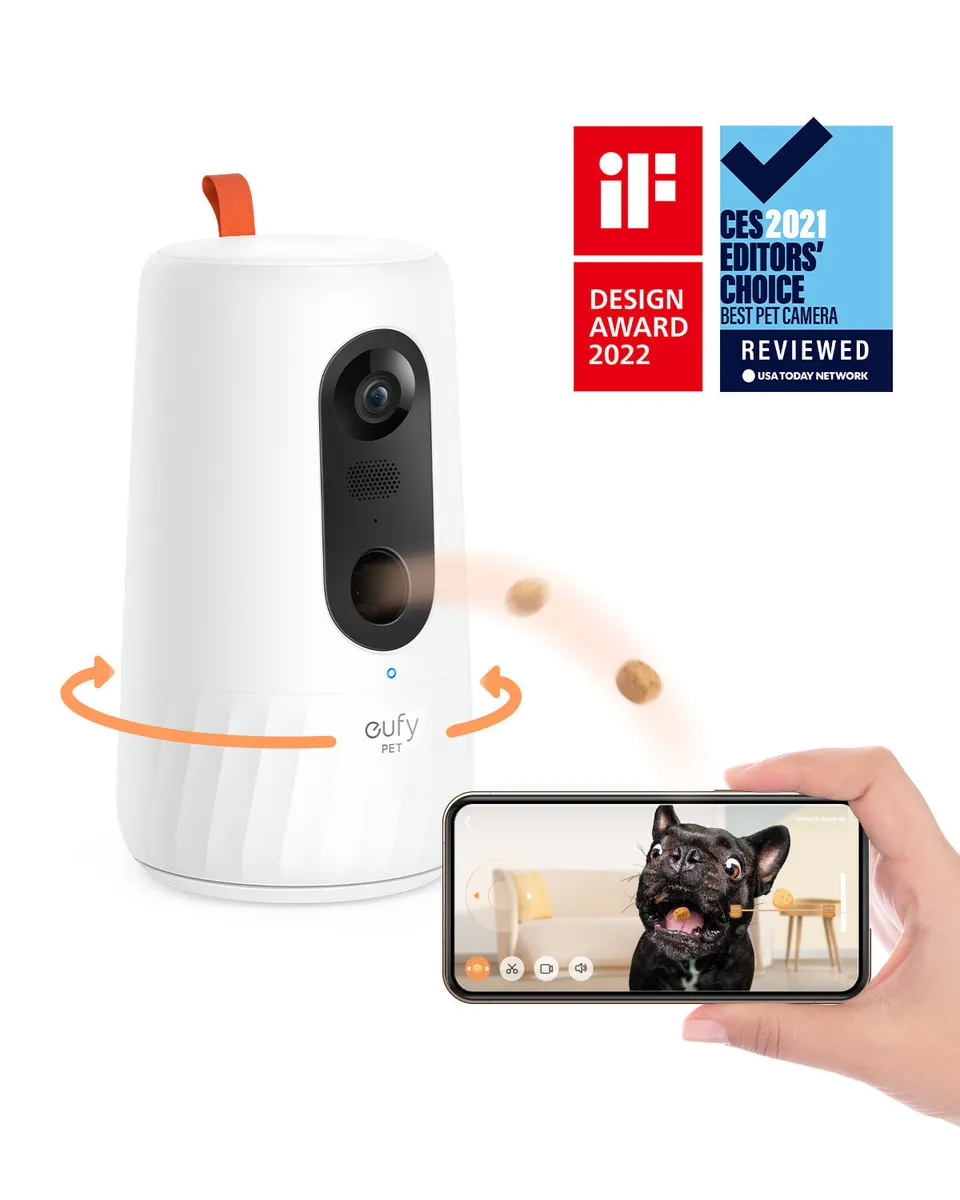 eufy-pet-dog-camera-d605-1080p-avec-distributeur-de-friandises image 1