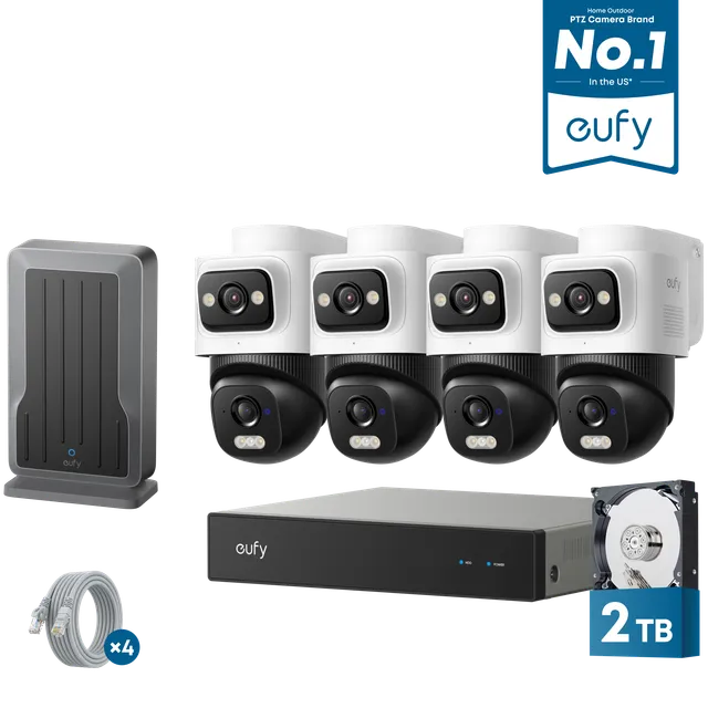 eufy-security-nvr-e50-kit-4-cam-ras-hybride-bullet-ptz-module-wifi image 1