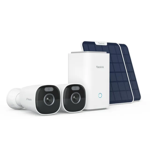 reolink-4k-kit-cam-ras-surveillance-solaire-sans-fil-home-hub-8mp-couleur image 1