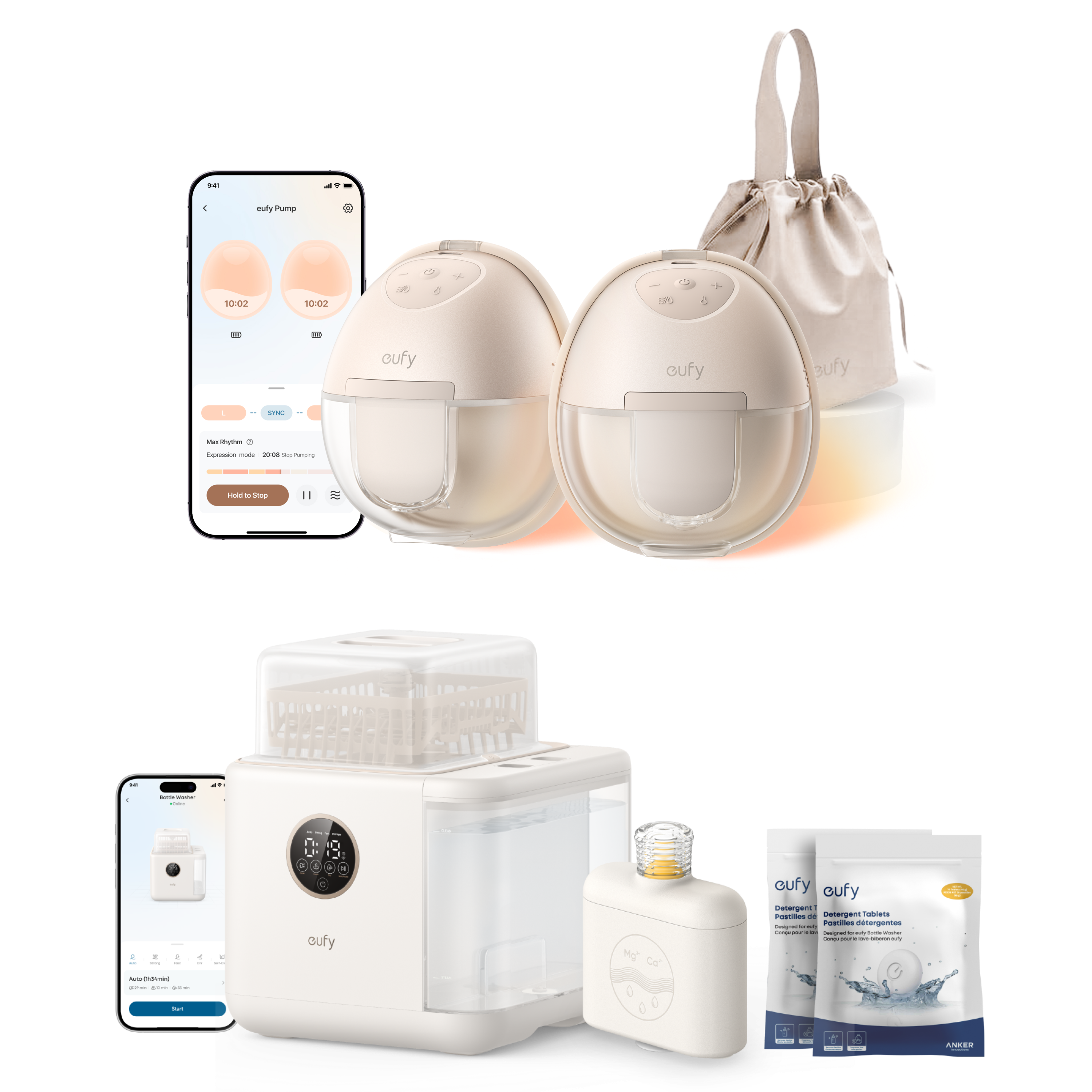 eufy-tire-lait-portable-s1-lave-biberons-s1-pro image 1