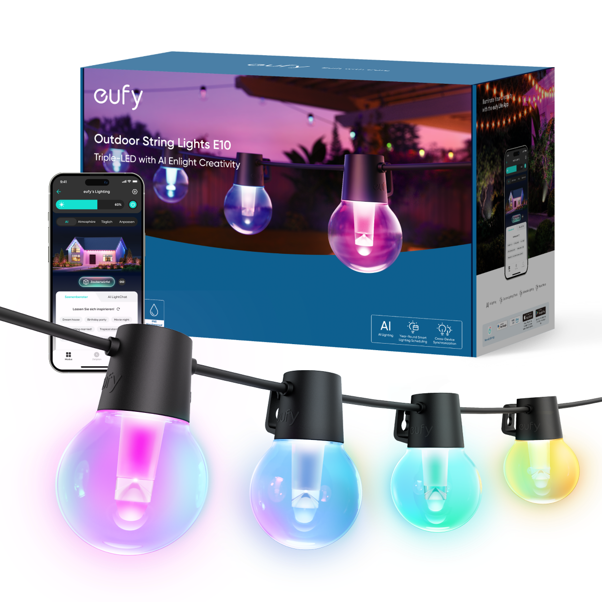 eufy-outdoor-string-lights-e10-guirlande-lumineuse-ext-rieure-led-rgb image 1