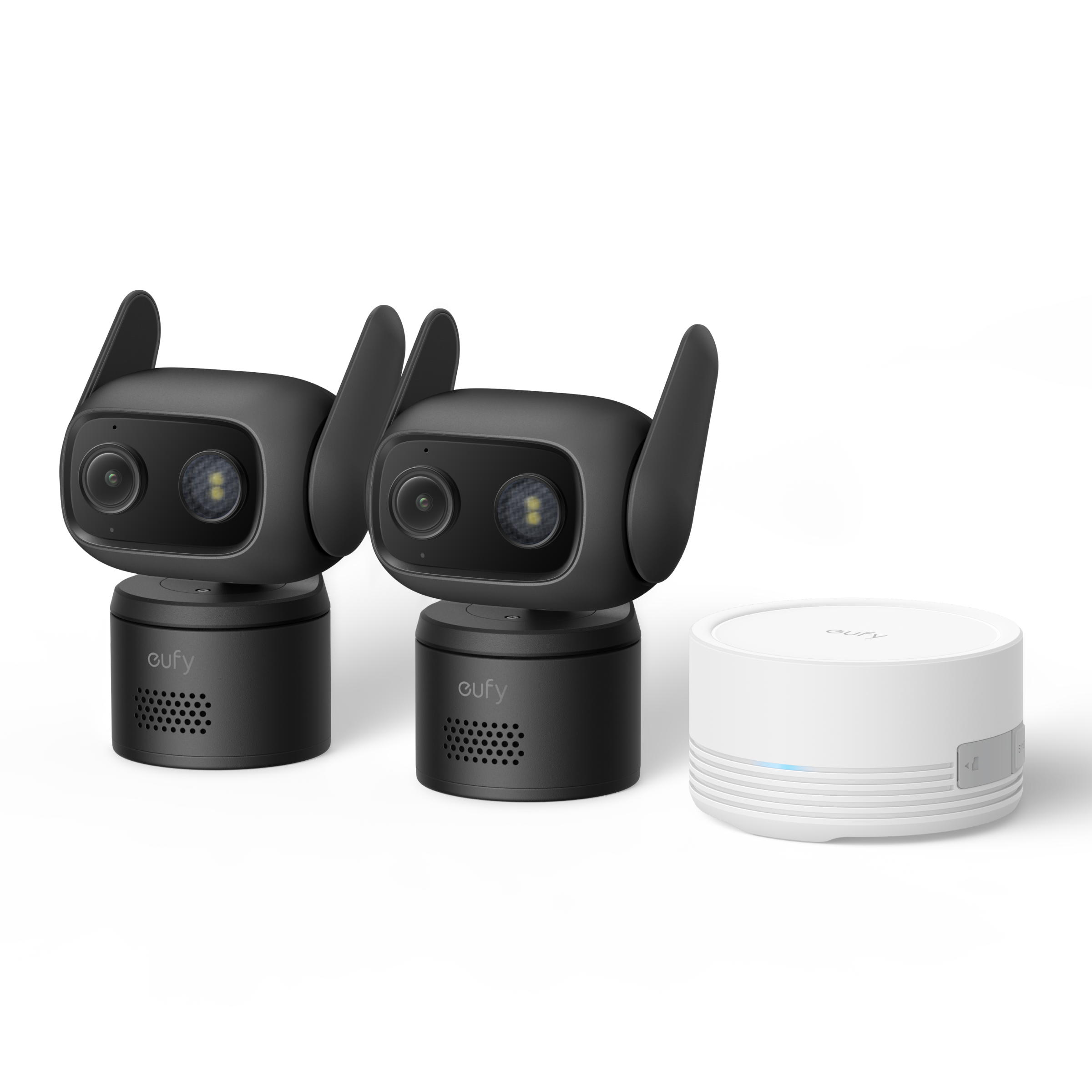 eufy-wired-cam-c31-noire-lot-de-2-homebase-mini-64-go image 1