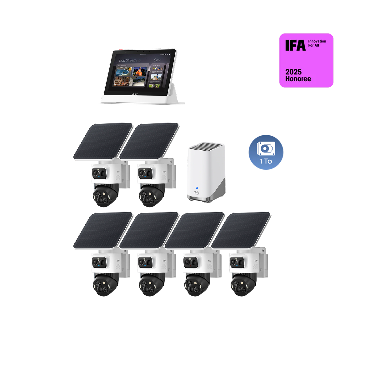 eufy-eufycam-s4-kit-6-cam-ras-bullet-ptz-disque-dur-1-to image 3
