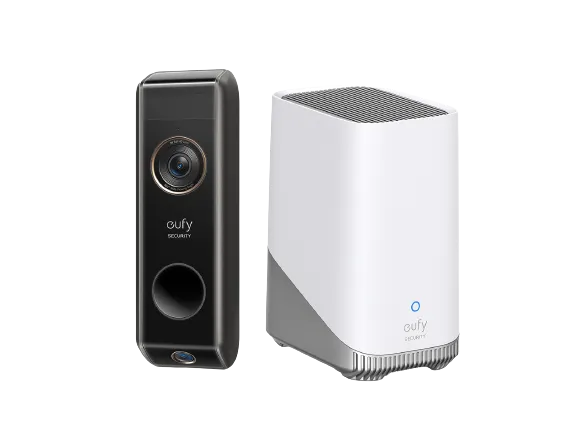 eufy-video-doorbell-dual-homebase-3-s380-sonnette-double-cam-ra-2k image 1
