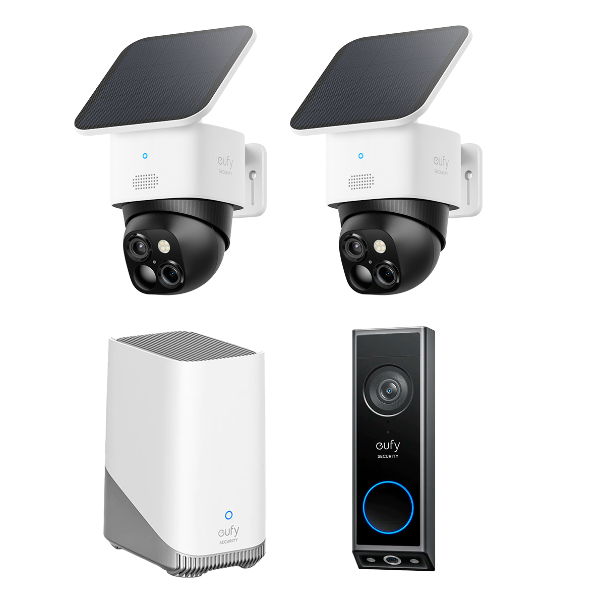 eufy-solocam-s340-pack-de-2-sonnette-vid-o-e340-homebase-s380 image 1