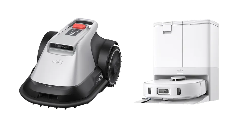 eufy-e15-robot-tondeuse-x10-pro-omni-blanc-pack-jardin-et-maison image 1