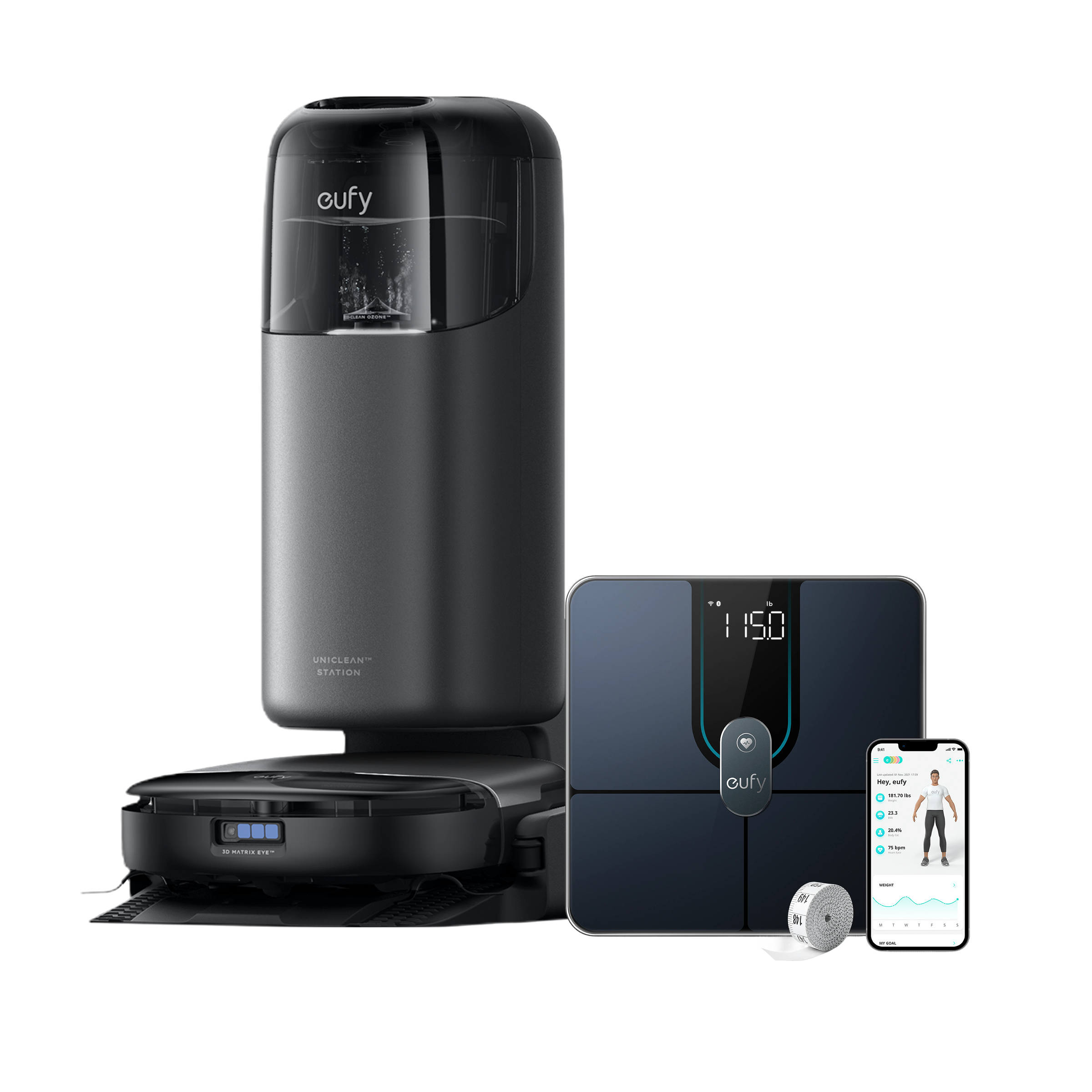eufy-robot-aspirateur-laveur-omni-s1-pro-balance-smart-scale-p2-pro image 1