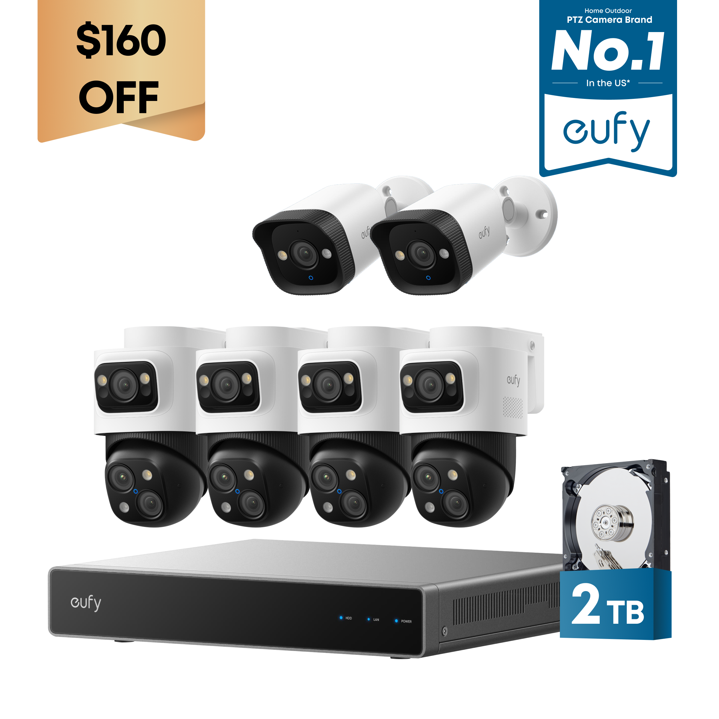 eufy-poe-nvr-s4-max-syst-me-vid-osurveillance-2-cam-ras-bullet-4k image 1