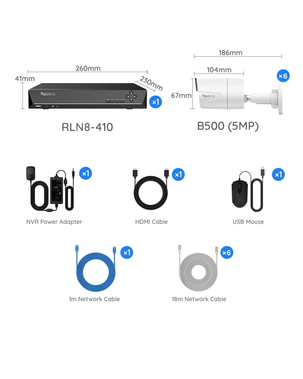 reolink-rlk8-410b6-5mp-kit-de-cam-ra-de-s-curit-poe-8-canaux-avec-6-cam-ras-ip-5 image 8