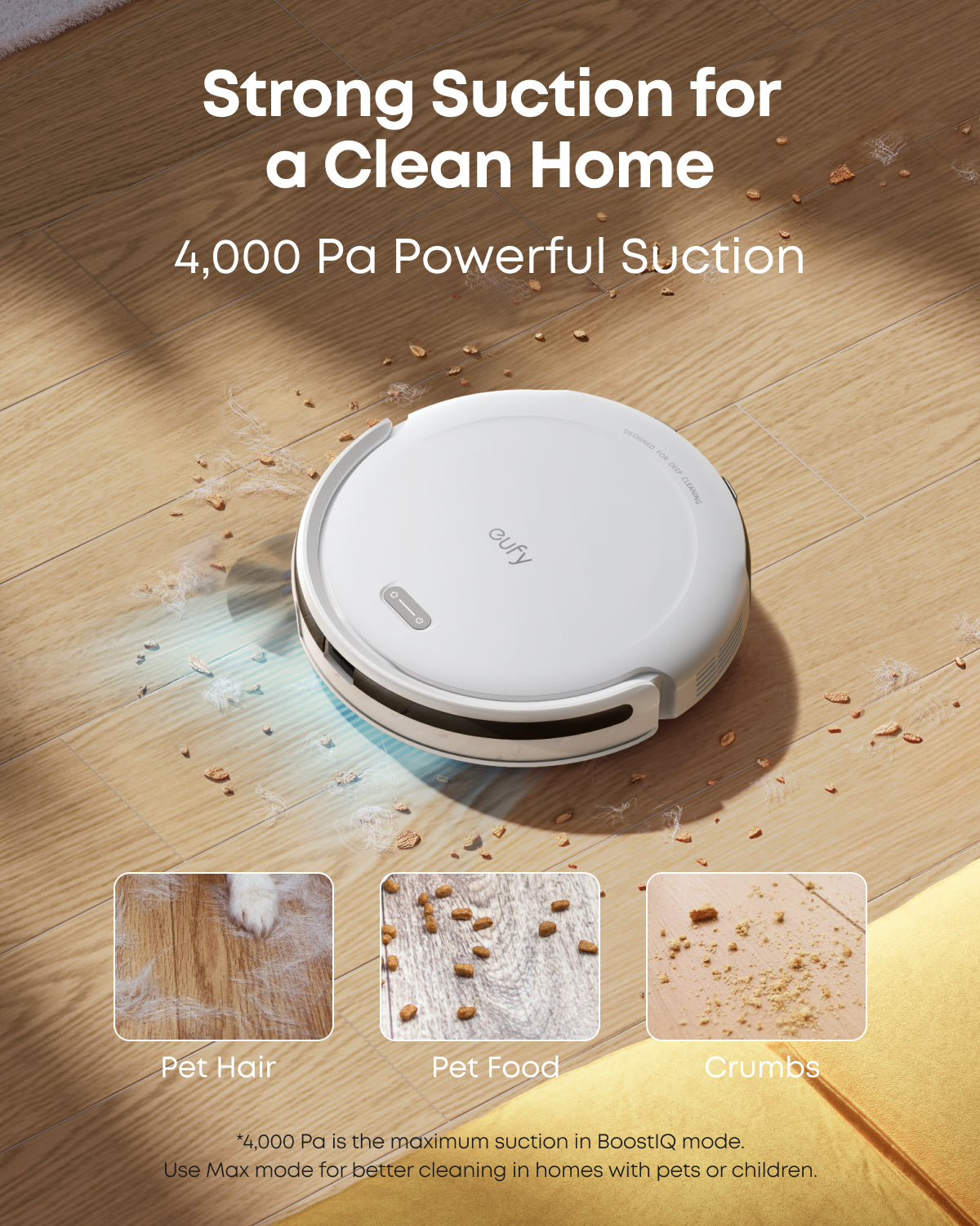 eufy-robot-aspirateur-c10-blanc-avec-station-de-vidange-automatique image 6