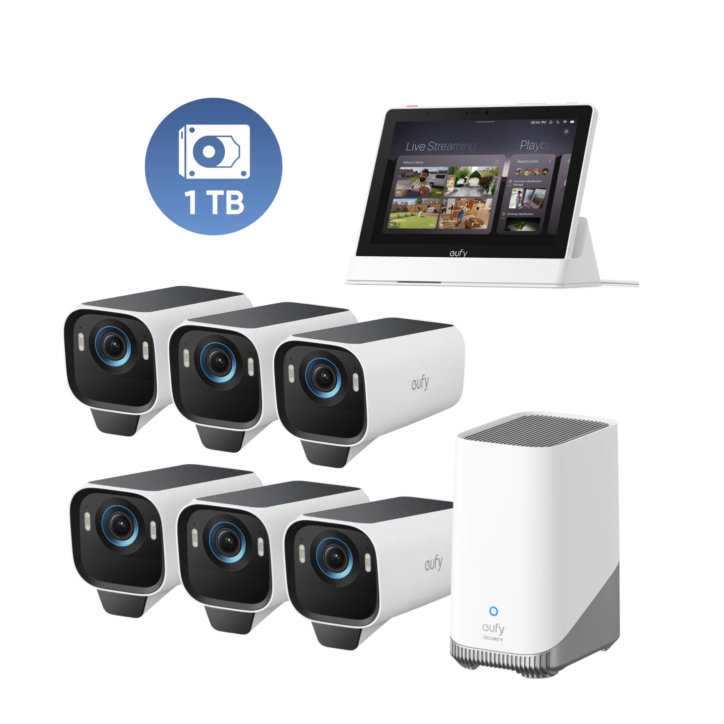 eufy-eufycam-s3-pro-kit-6-cam-ras-4k-solaire image 3