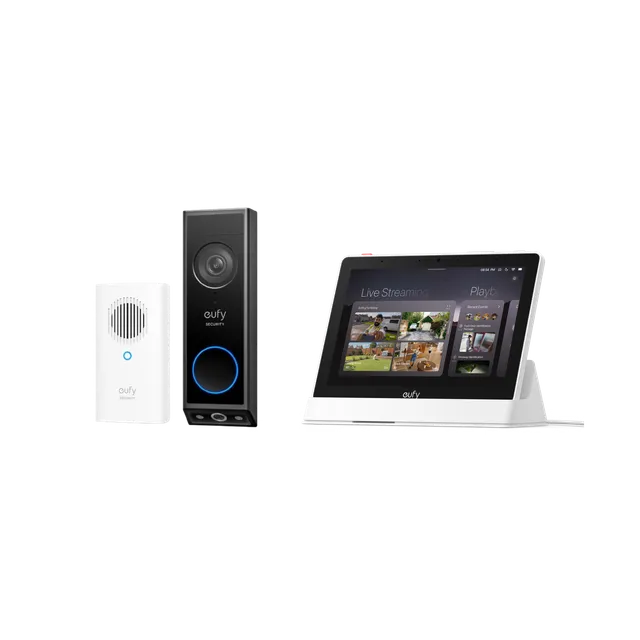 eufy-sonnette-vid-o-e340-avec-carillon-cran-connect-e10 image 1