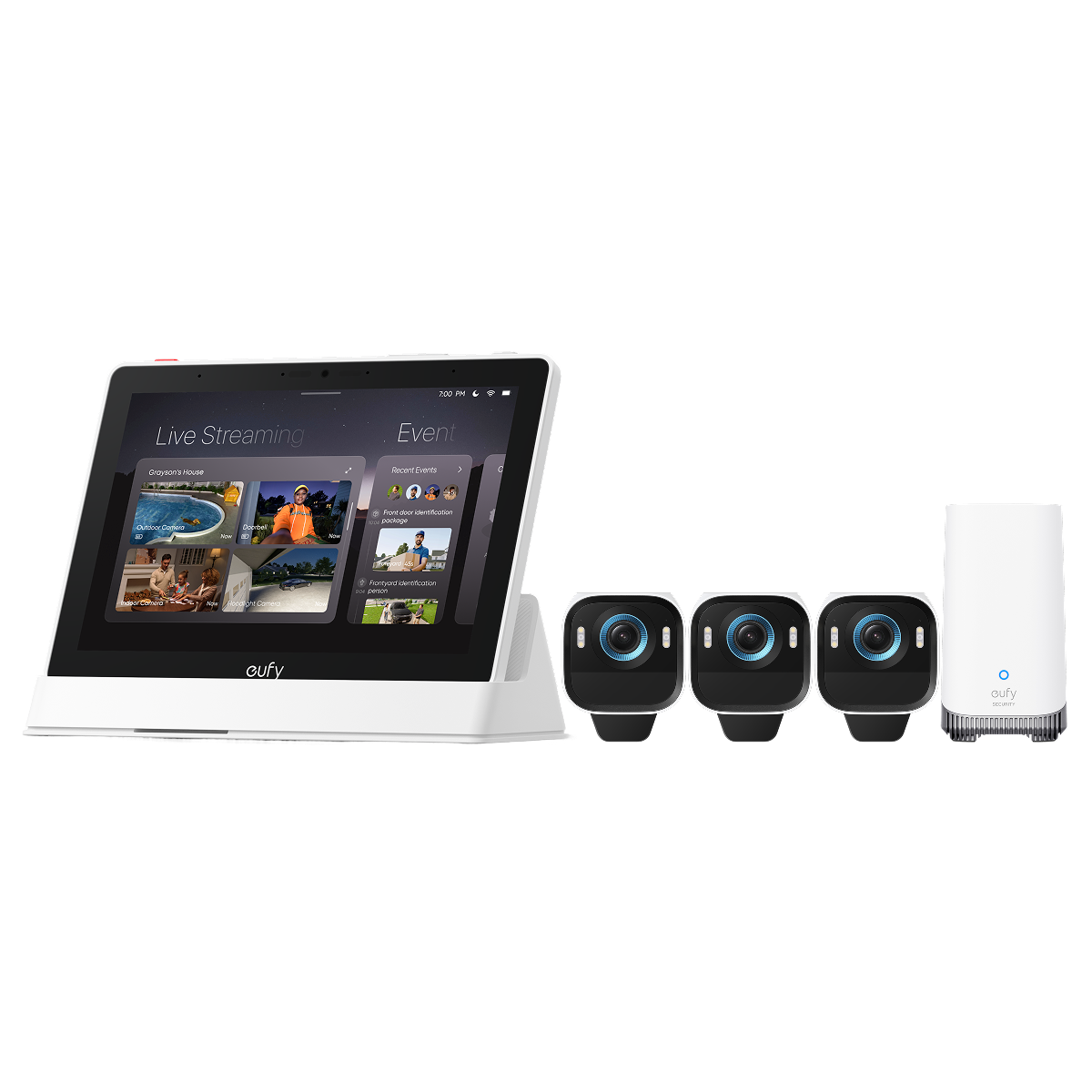 eufy-eufycam-s3-pro-smart-display-kit-3-cam-ras-cran-4-vues image 2