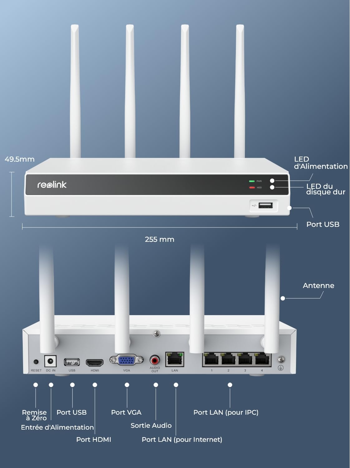 reolink-rln12w-nvr-surveillance-4k-12-canaux-wifi-6-avec-disque-dur-2-to-int-gr- image 8