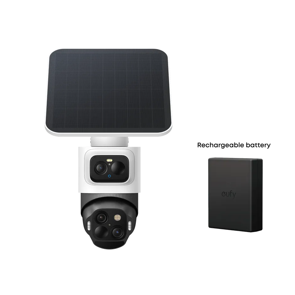 eufy-eufycam-s4-cam-ra-bullet-ptz-triple-objectif-avec-batterie-rechargeable image 1