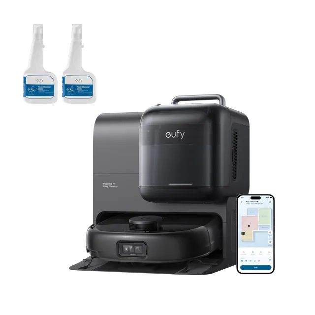 eufy-robot-aspirateur-laveur-omni-e28-2-nettoyants-sols-3-en-1-avec-nettoyeur-po image 1
