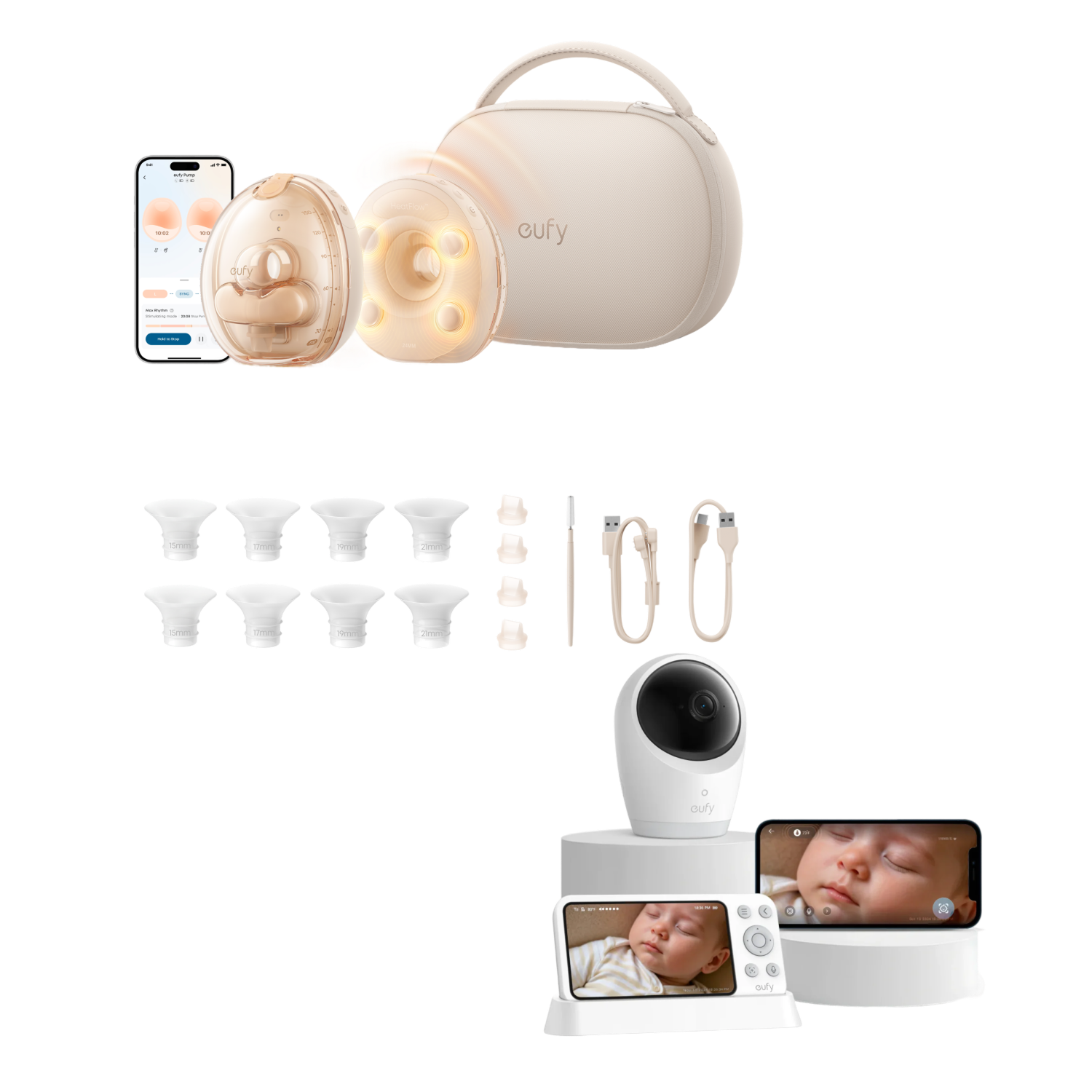 eufy-s2-pro-tire-lait-lectrique-portable-chauffant-massant-avec-coffret-de-charg image 1