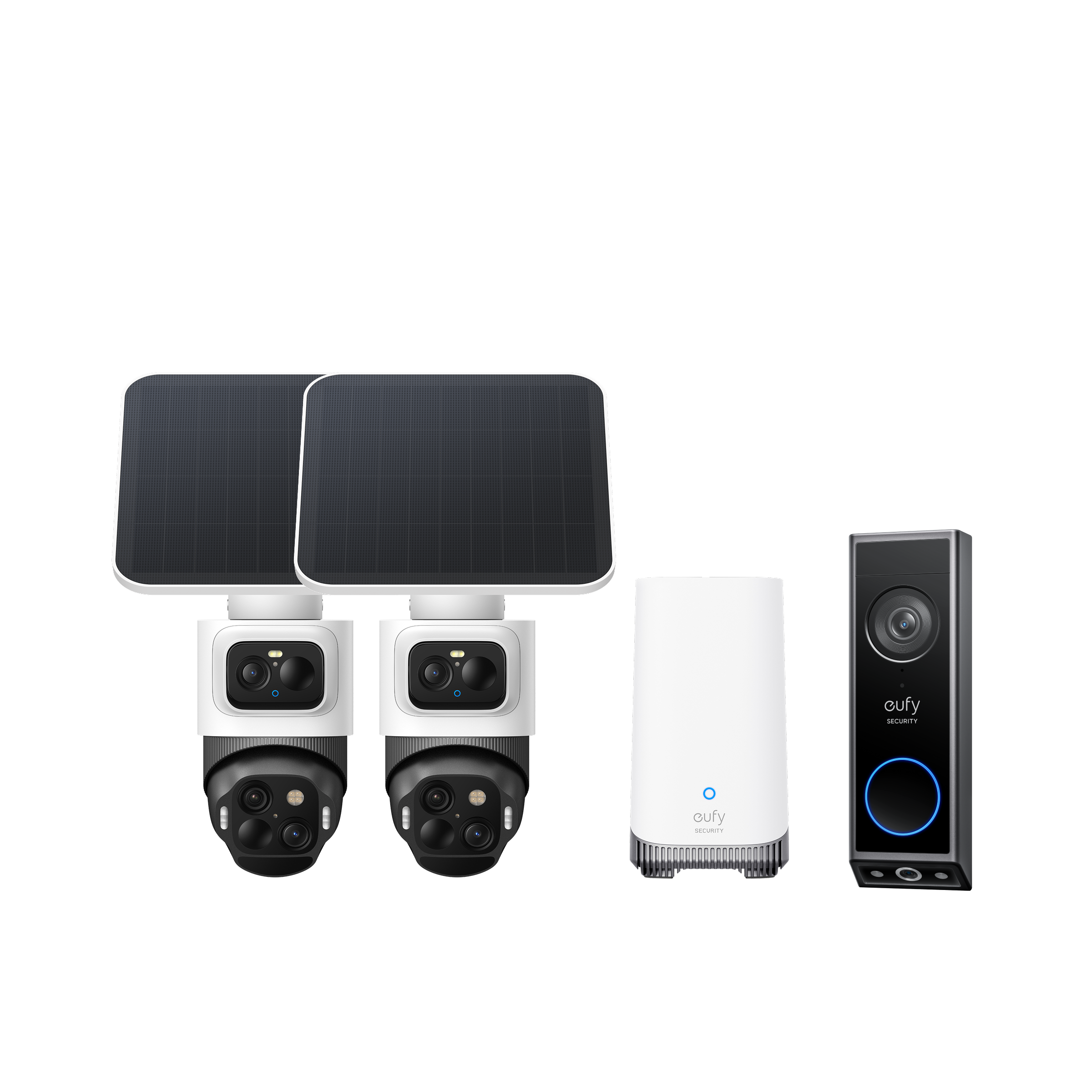 eufy-eufycam-s4-kit-2-cam-ras-video-doorbell-e340-surveillance-triple-objectif image 1