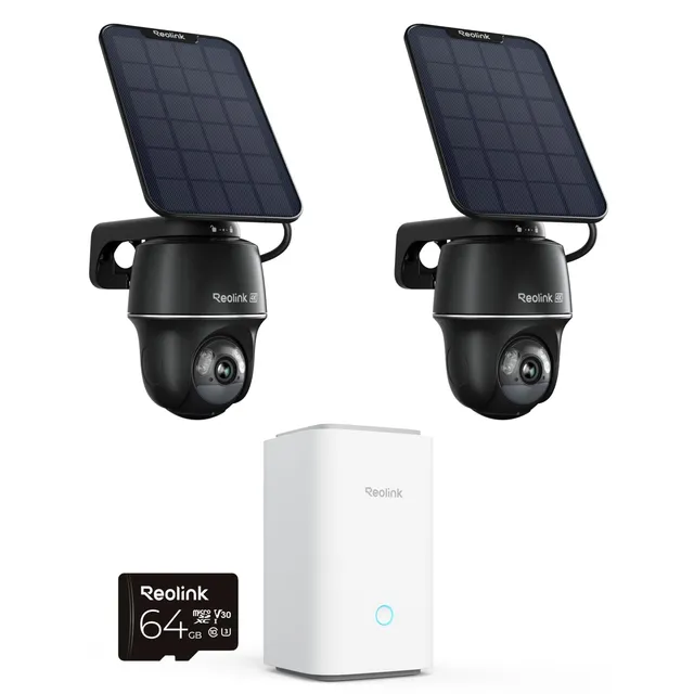 reolink-kit-2-1-argus-pt-ultra-sp-4k-wi-fi-6-home-hub-syst-me-solaire-360 image 1