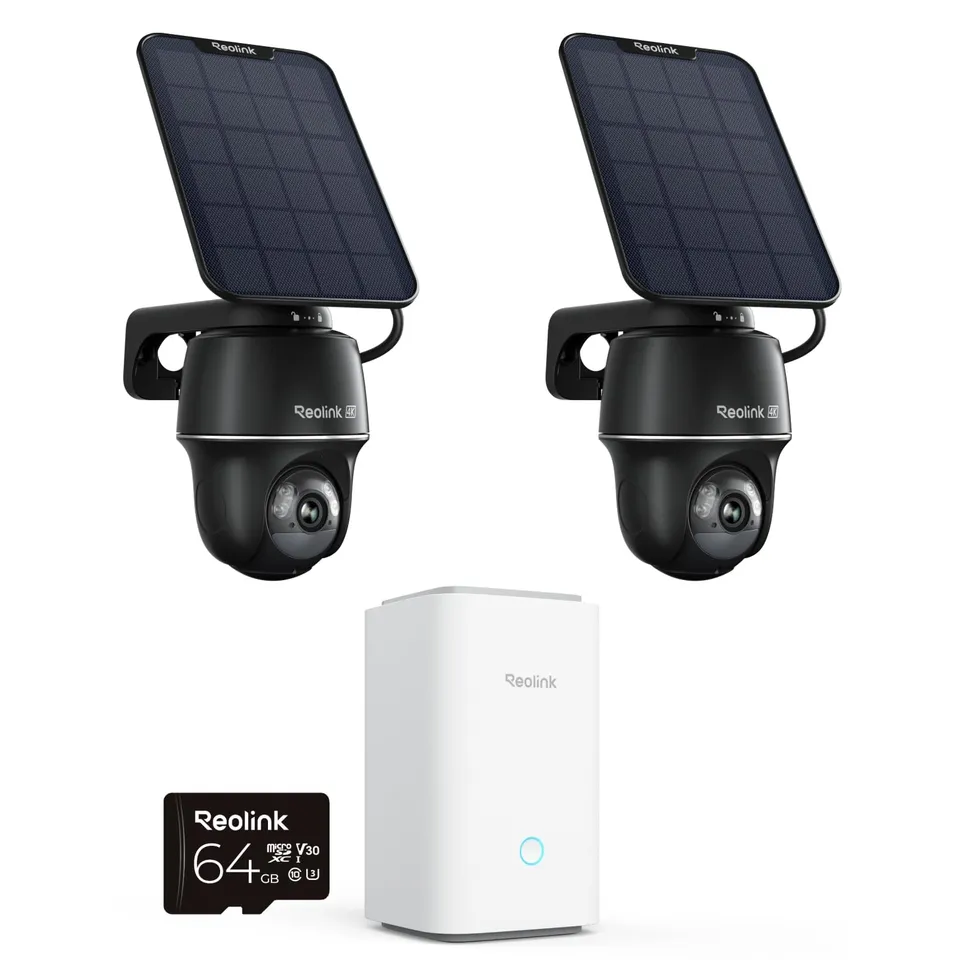 reolink-kit-2-1-argus-pt-ultra-sp-4k-wi-fi-6-home-hub-syst-me-solaire-360 image 1