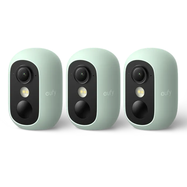 eufy-eufycam-c35-kit-3-cam-ras-vert-vision-purecolor image 1