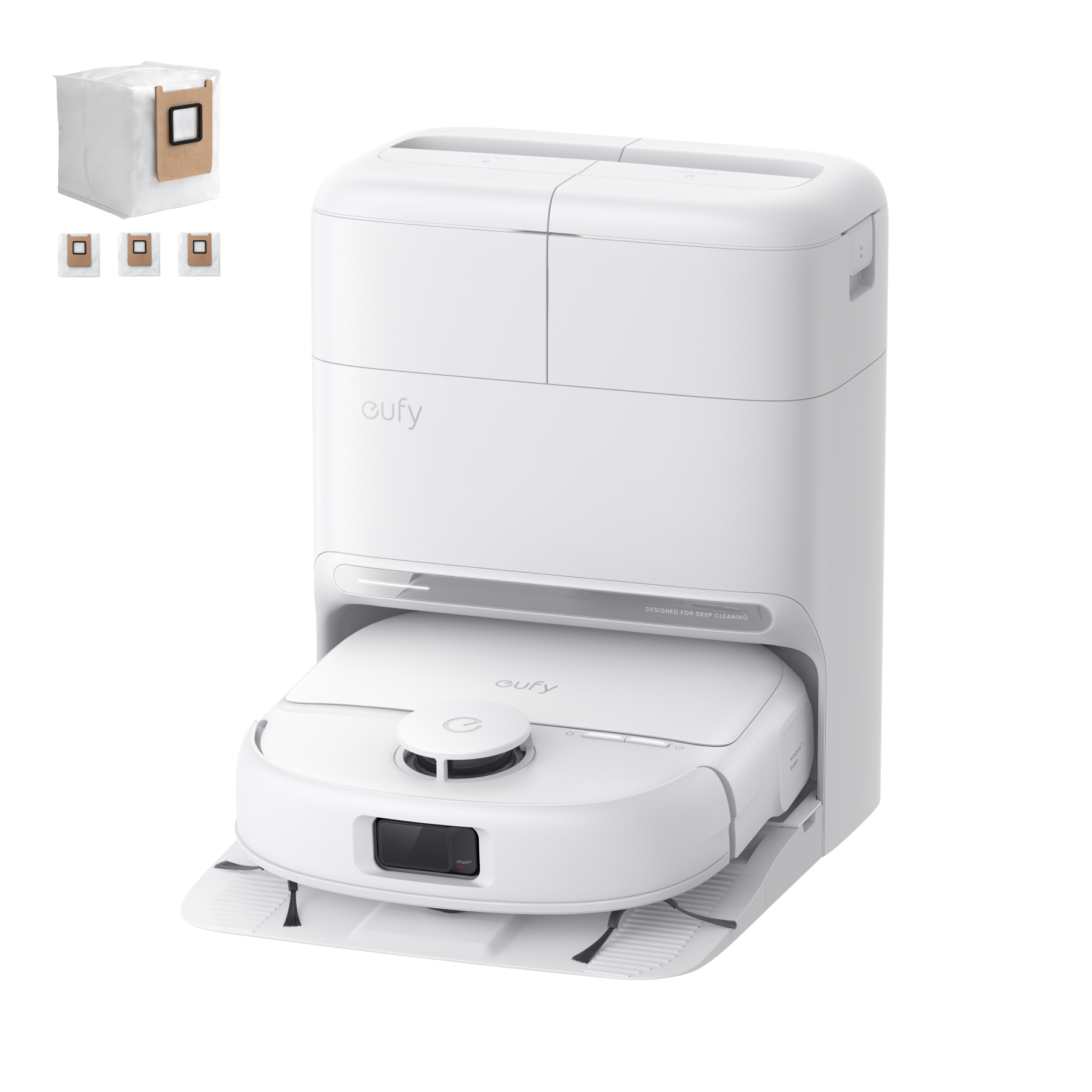 eufy-omni-c28-blanc-robot-aspirateur-laveur-15000-pa-station-5-en-1 image 2