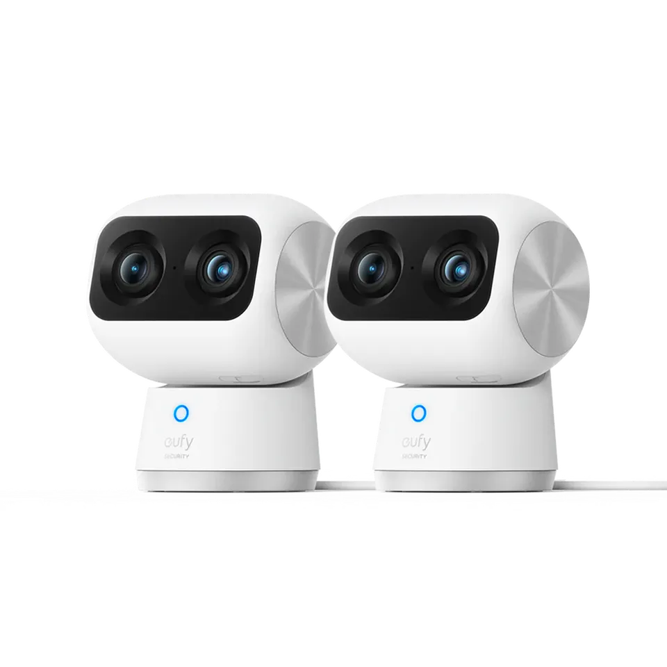 eufy-indoor-cam-s350-lot-de-2-cam-ra-int-rieure-4k-double-objectif-avec-zoom-hyb image 1