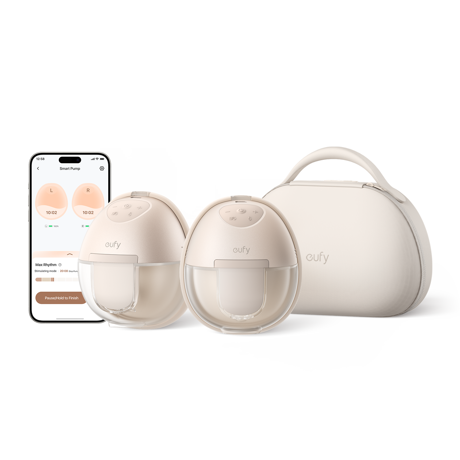 eufy-wearable-breast-pump-e10-tire-lait-mains-libres-connect image 2