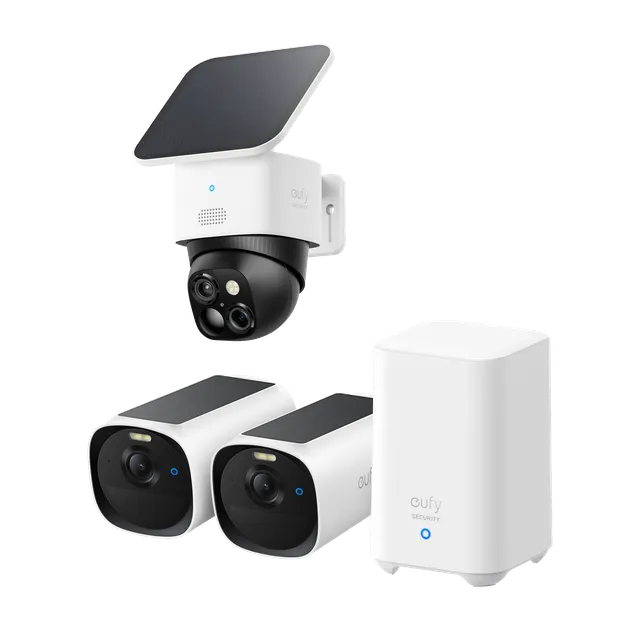 eufy-eufycam-e40-kit-2-cam-ras-homebase-2-solocam-s340 image 1