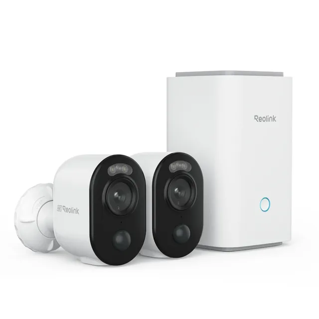 reolink-argus-kit-cam-ras-surveillance-sans-fil-4k-8mp-home-hub-vision-nuit-coul image 1
