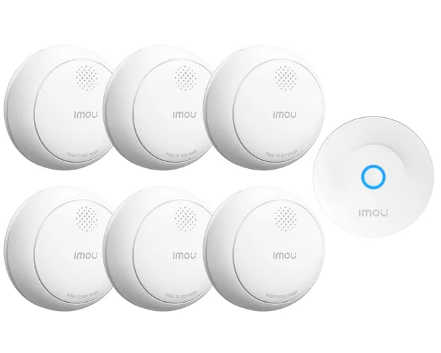 imou-hr12g-lot-de-6-d-tecteurs-de-fum-e-wifi-intelligents-en14604-batterie-5-ans image 1