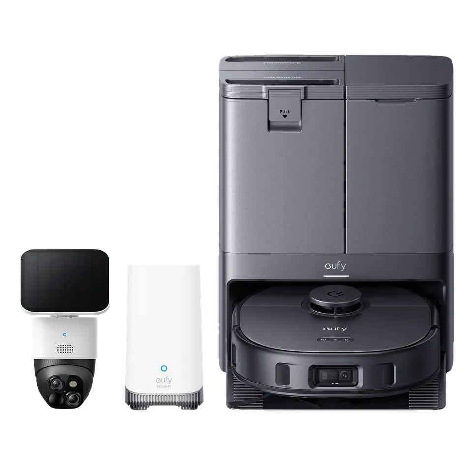 eufy-x10-pro-omni-solocam-s340-homebase-s380-pack-robot-laveur-8-000-pa-et-cam-r image 1