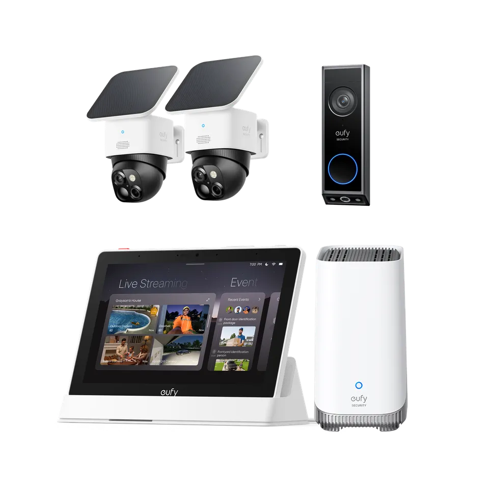 eufy-solocam-s340-x2-video-doorbell-e340-homebase-s380-smart-display-e10-kit-de- image 1