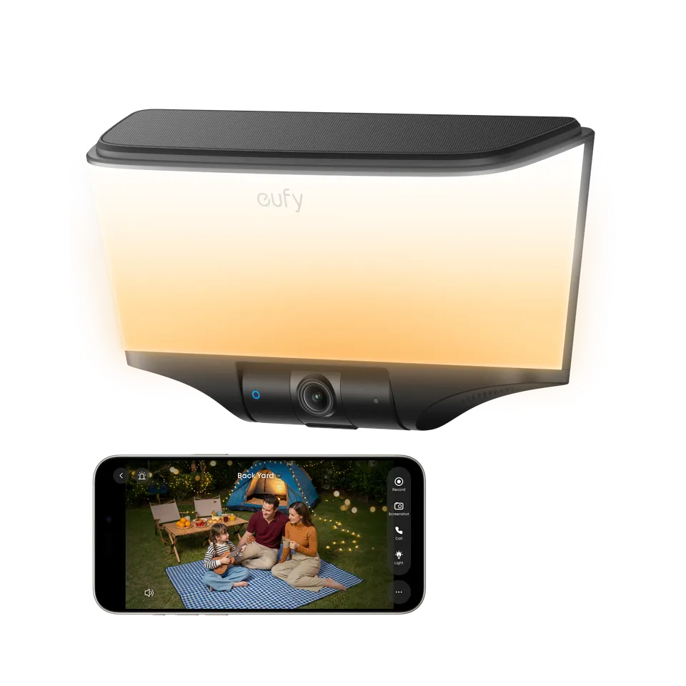 eufy-s4-4k-solar-wall-light-cam-ra-surveillance-ext-rieure-solaire image 1
